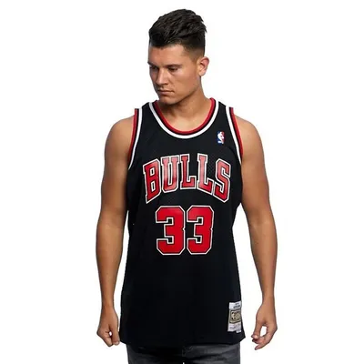 Obrázek produktu pro Basketbalový dres Mitchell & Ness Chicago Bulls #33 Scottie Pippen black Swingman Jersey - M