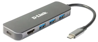 Immagine prodotto di D-Link DUB-2333  5-in-1 USB-C Hub mit HDMI/USB-PD retail