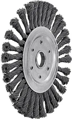 Immagine prodotto di Lessmann Rundbürste gezopft, Stahldraht rostfrei, 178 mm, für Winkelschleifer