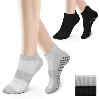 Produktbild von Solidchoice – Set mit 2 rutschfesten Yoga-Socken für Erwachsene