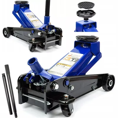 Produktbild von RIPPER Pojízdný hydraulický zvedák 3 t, nízkoprofilový, 125–460 mm - M80237