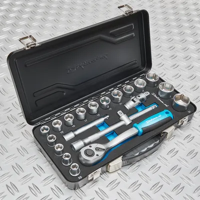 Produktbild von Stecknussset Datona 10 bis 32 mm mit 1/2" Ratsche