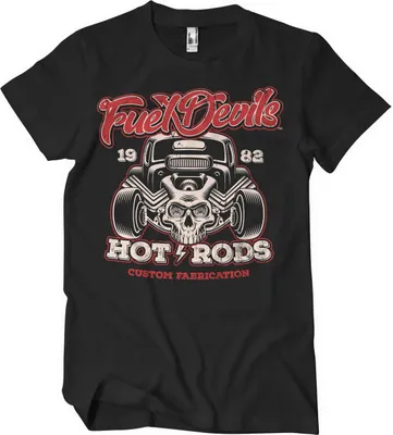 Produktbild von Fuel Devils Hot Rod Fabrication T-Shirt - Medium - Black