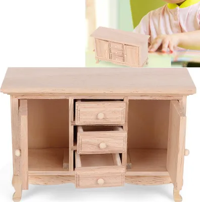 Immagine prodotto di 1:12 Armadio Cassetto Mobili Modello Giocattoli Casa delle bambole Miniatura Accessori simulati Cassetto