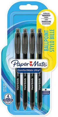 Image de PAPER MATE Kugelschreiber Comfortmate RT 4er M schwarz Blister