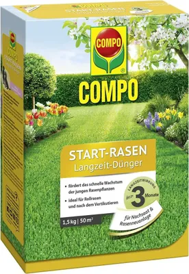 Produktbild von COMPO Start-Rasen Langzeit-Dünger - 1,5 kg für 50 m²