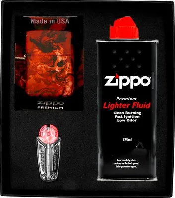 Obrázek produktu pro Sada zapalovačů ZIPPO SPOOKY SKULL DESIGN dárek No1