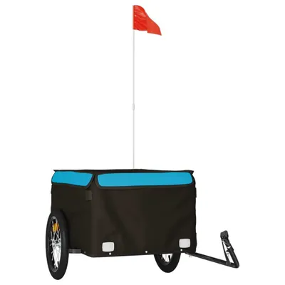 Obrázok produktu pre Vozík za bicykel, čierno modrý 45 kg, železo