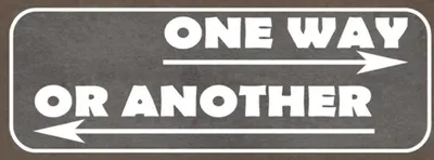 Produktbild von vianmo Holzschild 10x27 cm one way or another Dekoration