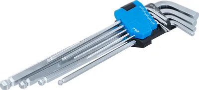 Produktbild von BGS 799 Innen-6-kant-Winkelschlüssel-Set, in ZOLL, 1/16" - 3/8", 9-tlg.