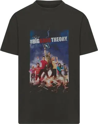 Immagine prodotto di Maglietta da uomo Mr. Tee The Big Bang Theory Poster Heavy Oversize Tee nera - XXL