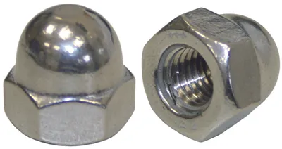Produktbild von 100 Stk. Hutmuttern DIN 1587 M5 hohe Form V2A