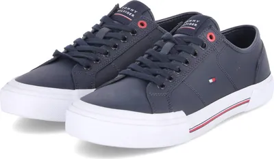 Zdjęcie produktu dla Tommy Hilfiger core corporate vulc buty męskie sznurowane butyCzarny, Rozmiar buta:43 EU