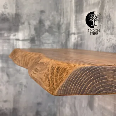 Produktbild von MoonTree | rustikales Wandregal aus Holz Ventura, 180cmx30cmx4.4cm, Dark Oak | Hängeregal, Regalboden, Wandregal Holz für Wohnzimmer, Küche & Flur