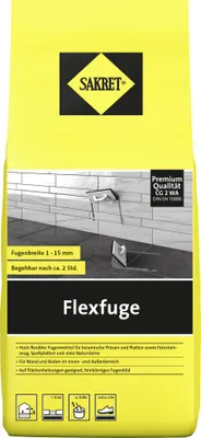 Produktbild von SAKRET Flexfuge 1 - 15 mm dunkelgrau 5 kg