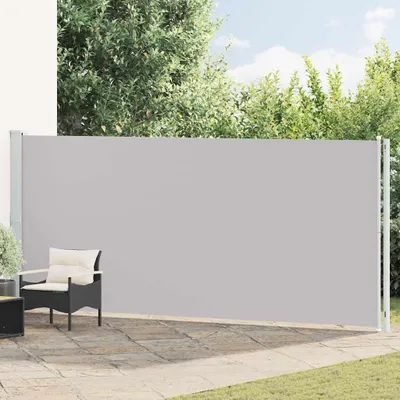 Produktbild von vidaXL Seitenmarkise Ausziehbar 180x614 cm Grau