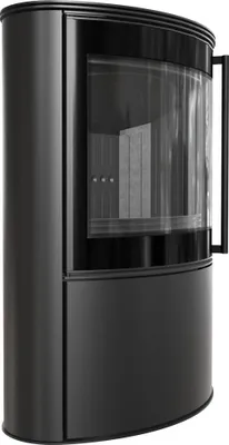 Zdjęcie produktu dla Piec stalowy BJORN fi 150 8 kW czarne wyłożenie