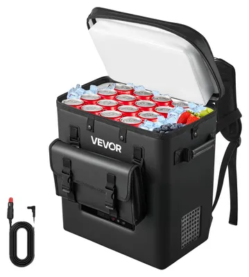 Produktbild von VEVOR Auto-Kühlschrank, 12 Volt Auto-Kühlschrank, 25 L Dual-Zone Tragbarer Gefrierschrank, -4℉-68℉ Einstellbarer Bereich, 12/24V DC und 100-240V AC Kompressor-Kühler für Outdoor, Camping, Wohnmobil