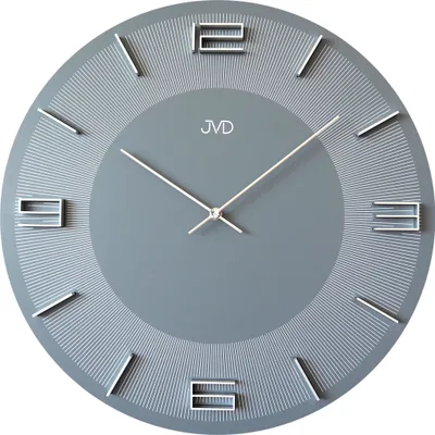 Produktbild von JVD HC34.2 Wanduhr Quarz analog grau rund