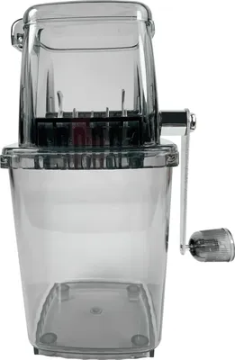 Produktbild von Manueller Eiscrusher mit Drehgriff, Klingen aus Edelstahl, multifunktionaler Slushy-Maker, Schneekegel, rasiertes Eis, Küchen- und Barutensilien