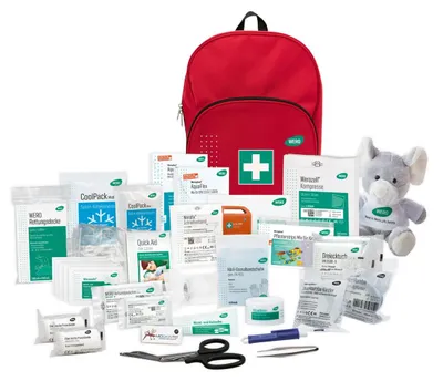Produktbild von WERO Erste Hilfe Rucksack mit Sani-To-Go Füllung