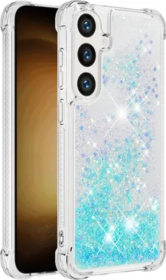 Produktbild von Samsung Galaxy S26 Hülle - Coverup Liquid Glitzer Back Cover - Hellblau