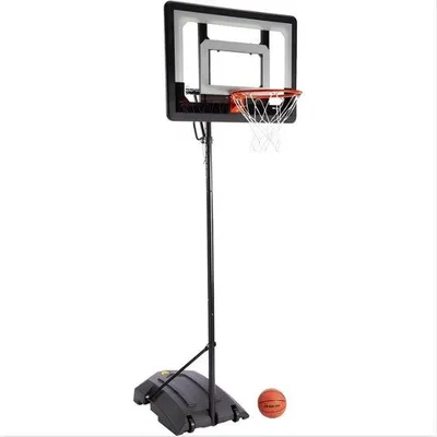 Produktbild von Mini Basketballständer mit anpassbarer Rückwand, Korb und mobiler Basis im professionellen Design