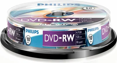 Produktbild von Philips DVD-Rohlinge, 120Min, 4.7GB, Speed 4x, Spindel (10 Disc)