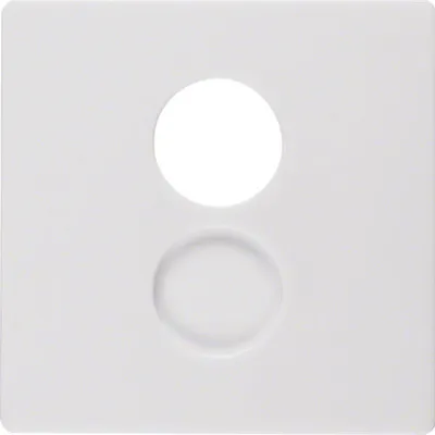 Produktbild von Berker 11966089 Zentralstück für Lautsprecher-Steckdose polarweiß samt Berker Q.1/Q.3