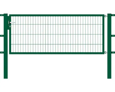 Obrázek produktu pro Jednoduchá brána Alberts Flexo s příslušenstvím, k zabetonování, zelená, šířka 200 cm, výška 80 cm
