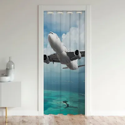 Flugzeug Türvorhang 86x203 cm Privatsphäre Raumteiler