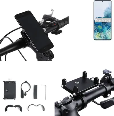 Produktbild von K-S-Trade Handyhalterung für das Fahrrad kompatibel mit Samsung Galaxy S20 Halter Lenkstange Fahrradhalterung Motorrad Bike Mount Befestigung