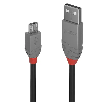 Obrázek produktu pro LINDY USB 2.0 kabel typu A/Micro-B Anthra Line M/M 5m