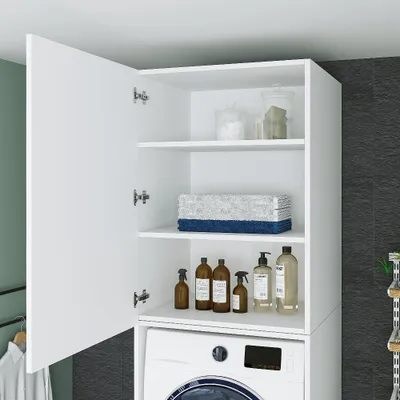 Produktbild von Roomart Aufsatzschrank, Mehrzweckschrank, "B2-W-S-ATL" , HBT: 96,8 x 67 x 66,8 cm