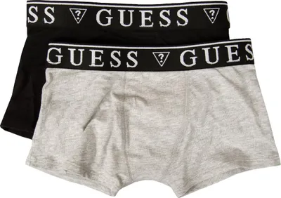 Zdjęcie produktu dla GUESS – bokserki dla niemowląt i chłopców, 2 sztuki, bawełna z dodatkiem Elasthanu, elastyczne, nr katalogowy L93G04JR003, rozmiar 6–7 lat / 116–122 cm, 95% bawełna, 5% Elasthan