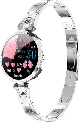 Produktbild von für Frauen Bluetooth Smartwatch kompatibel für Fitness-Tracker mit Herzfrequenz, Blutdruck, wasserdicht, Schrittzähler, Schlafaktivität