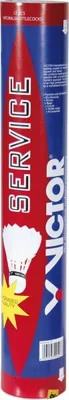 Produktbild von VICTOR Badmintonball Naturfederball SERVICE 77 medium, 12er Dose.