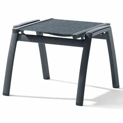 Produktbild von Sieger Hocker Trento eisengrau/silber aus Aluminium Sitzhocker Fußbank