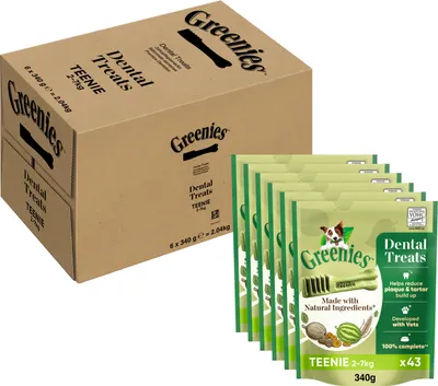 Productafbeelding van GREENIES™ Dental Snacks voor kleine honden (2-7 kg), 6 verpakkingen van 340 gram