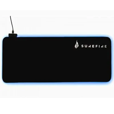 Produktbild von SureFire Silent Flight RGB-680, Schwarz, Einfarbig, Faser, Polyester, Gummi, USB, Anti-Rutsch-Basis, Gaming-Mauspad