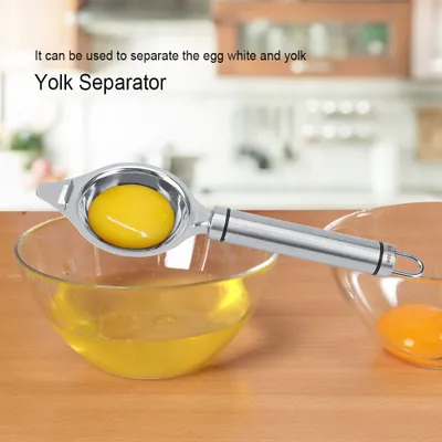 Zdjęcie produktu dla Separator żółtek wykonany ze stali nierdzewnej, trwały, z filtrem - Przybory kuchenne