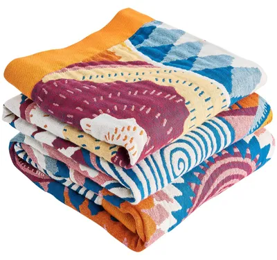 Immagine prodotto di Coperta in pile, 200 x 230 cm, 100% cotone, morbida, ideale per letto e divano