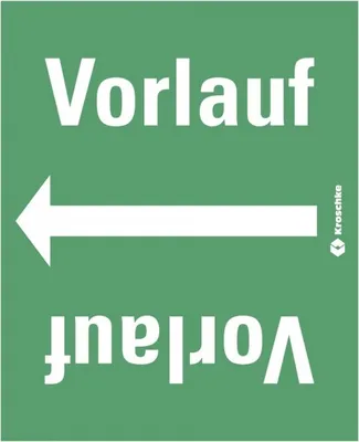Produktbild von Dreifke® Rohrleitungsband Vorlauf, praxisbewährt, ab Ø 50mm, grün/weiß, 33m/R...