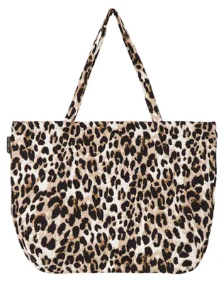Image de Mon sac à main Jewellery Shopper imprimé marron.