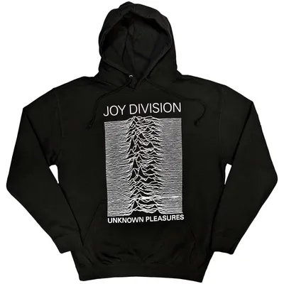 Immagine prodotto di Joy Division | Felpa con cappuccio ufficiale della band | Unknown Pleasures FP, X-Large, Nero