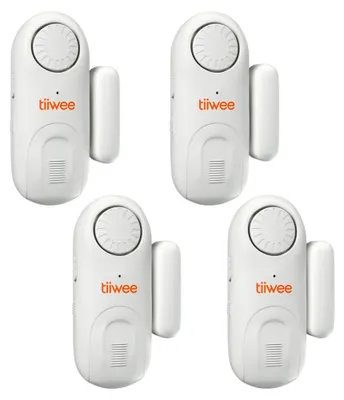 Productafbeelding van Raamalarm en deuralarm 120 dB, set van 4 voor inbraakbeveiliging