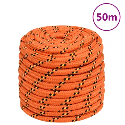 Image de Vidaxl -Bootseil 16 mm 50 m Polypropylenorange