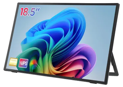 Produktbild von Ultraflacher 18,5" tragbarer Monitor – 1080P IPS, 100Hz, Dual Type-C, HDMI, Plug & Play für Laptop/Handy