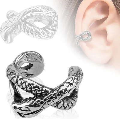 Produktbild von Ohrklemme Schlange: Ear Cuff Ohrring ohne Loch tragbar
