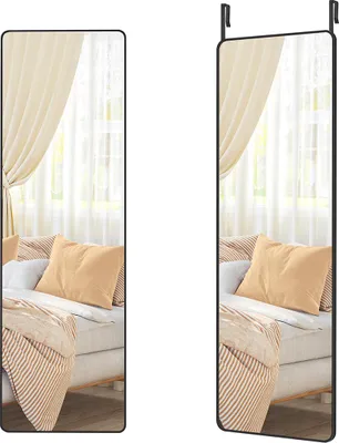 Produktbild von Ganzkörperspiegel 120 x 40 cm rechteckig tintenschwarz
